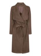 Dorothy Perkins *girls On Film Khaki Suedette Trench Coat