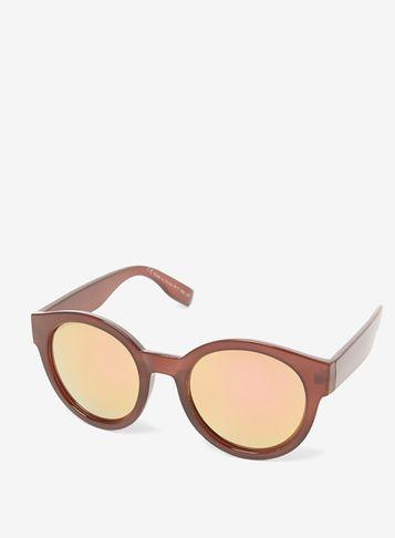Dorothy Perkins Chocolate Round Preppy Sunglasses