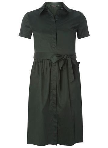 Dorothy Perkins Khaki Cotton Poplin Shirt Dress