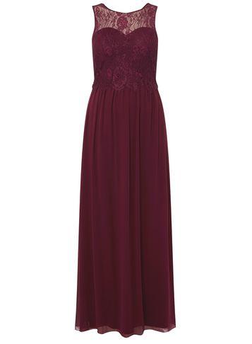 Dorothy Perkins *showcase Blackcurrant 'grace' Maxi Dress