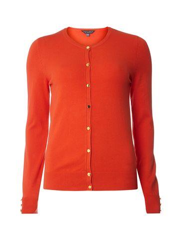 Dorothy Perkins *tall Orange Cotton Cardigan