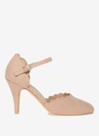 Dorothy Perkins Wide Fit Nude 'erin' Court Shoes