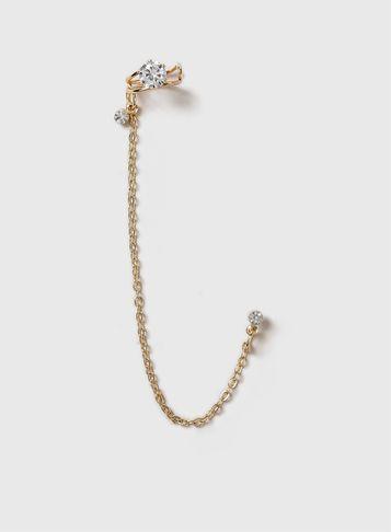 Dorothy Perkins Crystal And Chain Ear Cuff