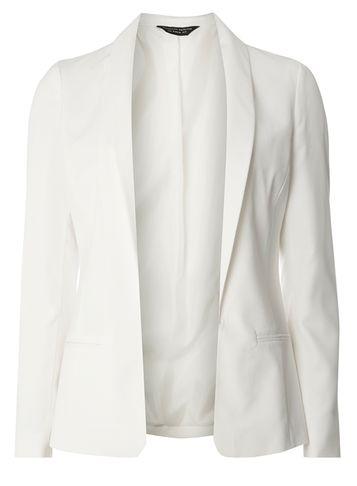Dorothy Perkins White Crepe Jacket