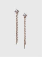 Dorothy Perkins Stone And Chain Drop Earrings