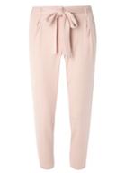 Dorothy Perkins Petite Blush Satin Tie Trousers