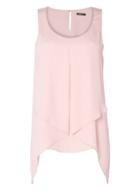 *roman Originals Light Pink Chiffon Top