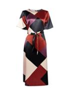 Dorothy Perkins Multi Coloured Colour Block Fit And Flare Dress