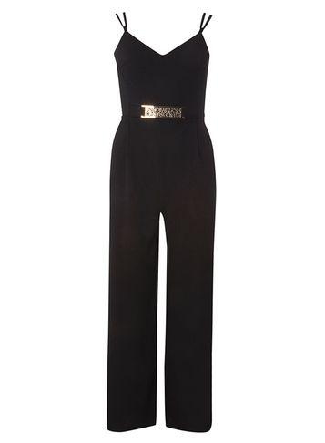 Dorothy Perkins *mela Navy Belt Detail Jumpsuit