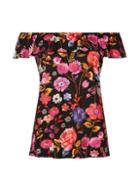 Dorothy Perkins *roman Originals Black Bohemian Bardot Top