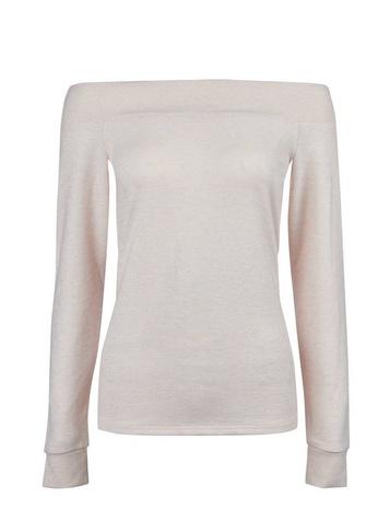 Dorothy Perkins Blush Brushed Bardot Jumper