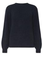 Dorothy Perkins Navy Sparkle Volume Sleeve Jumper