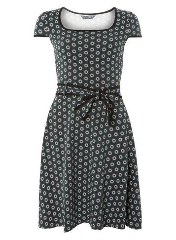 Dorothy Perkins *tall Green Mini Floral Dress