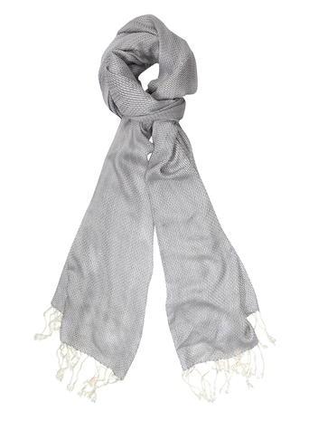 Dorothy Perkins Grey Diagonal Weave Scarf