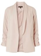 Dorothy Perkins Nude Ruched Sleeve Blazer