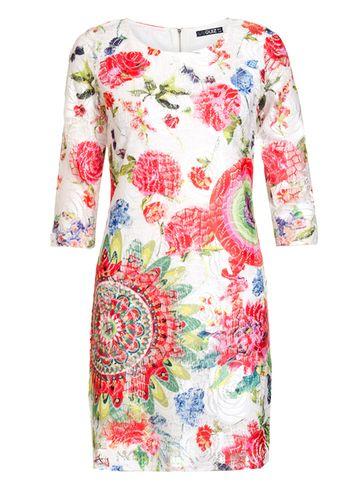 Dorothy Perkins *quiz Multi Colour Lace Print Shift Dress