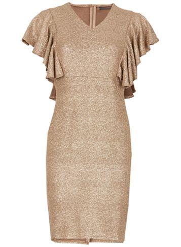 Dorothy Perkins *tenki Gold Party Bodycon Dress