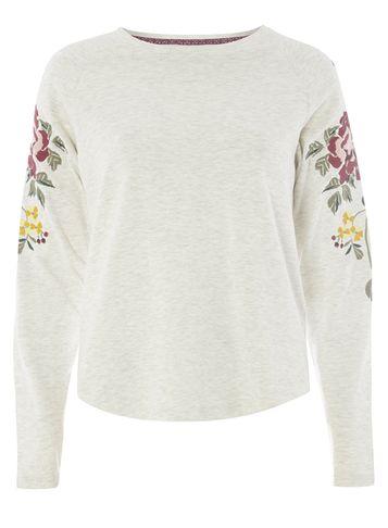 Dorothy Perkins *only Oatmeal Embroidered Jumper