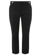 Dorothy Perkins Black Tab Button Trousers