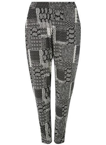 Dorothy Perkins *dp Curve Black Tile Print Jersey Joggers