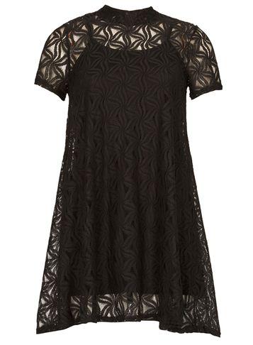 Dorothy Perkins *black Lace Overlay Dress