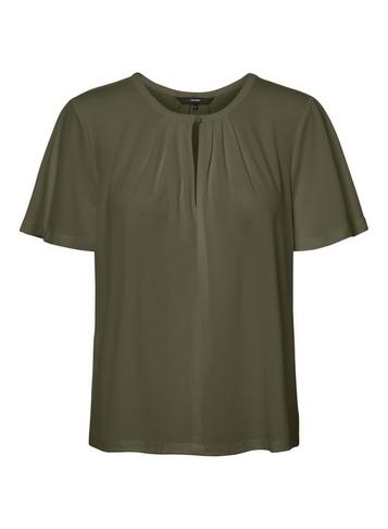 Dorothy Perkins *vero Moda Green Keyhole Top