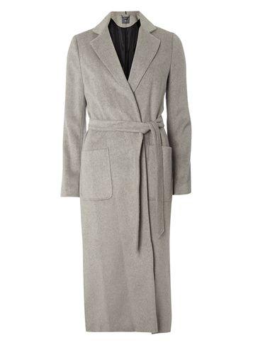 Dorothy Perkins Grey Marl Maxi Coat