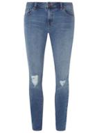 Dorothy Perkins Midwash Knee Rip Skinny Fit Jeans