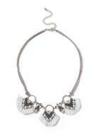 Dorothy Perkins White Tassel Fan Collar Necklace