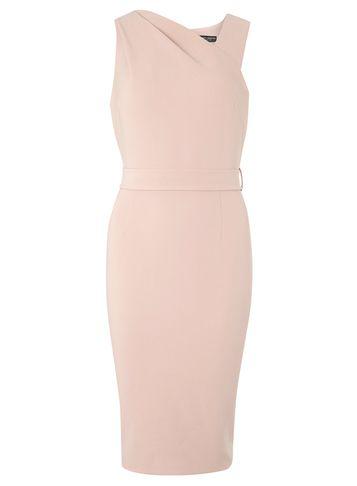 Dorothy Perkins Blush Asymmetric Pencil Dress