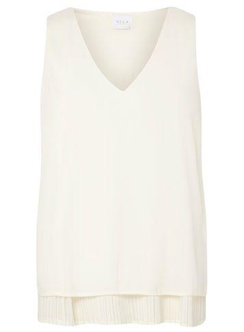 Dorothy Perkins *vila Pleat Hem V-neck Blouse