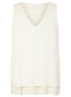 Dorothy Perkins *vila Pleat Hem V-neck Blouse