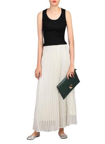 Dorothy Perkins *jolie Moi Cream Black Dot Maxi Skirt