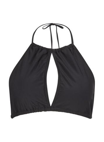 *pieces Black Halter Neck Bikini Top
