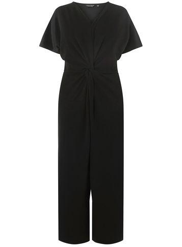 Dorothy Perkins *dp Curve Black Knot Front Jumpsuit