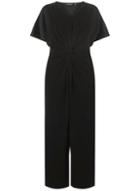 Dorothy Perkins *dp Curve Black Knot Front Jumpsuit