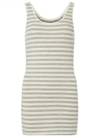 Dorothy Perkins *only Grey And White Tank Top