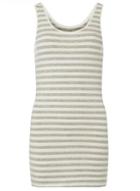 Dorothy Perkins *only Grey And White Tank Top