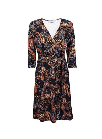 Dorothy Perkins *tall Multi Coloured Paisley Print Wrap Dress