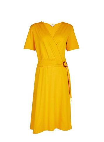 Dorothy Perkins *tall Yellow Buckle Dress