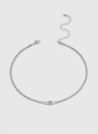 Dorothy Perkins Silver Double Row Heart Choker