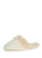 Dorothy Perkins Cream Knitted Mule Slippers