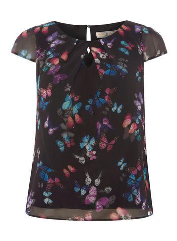 Dorothy Perkins *billie & Blossom Petite Butterfly Shell Top