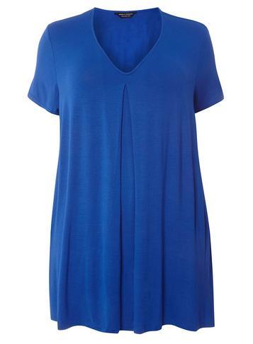 Dorothy Perkins *dp Curve Cobalt Pleated Front T-shirt