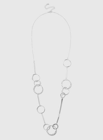 Dorothy Perkins Silver Long Link Necklace