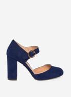 Dorothy Perkins Wide Fit Navy Dante Court Shoes