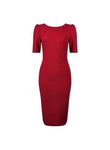 Dorothy Perkins Berry Texture Bodycon Midi Dress