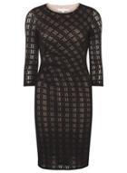 Dorothy Perkins *lily & Franc Black Two Tone Lace Bodycon Dress