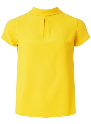 Dorothy Perkins Petite Yellow Roll Neck T-shirt