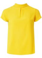 Dorothy Perkins Petite Yellow Roll Neck T-shirt